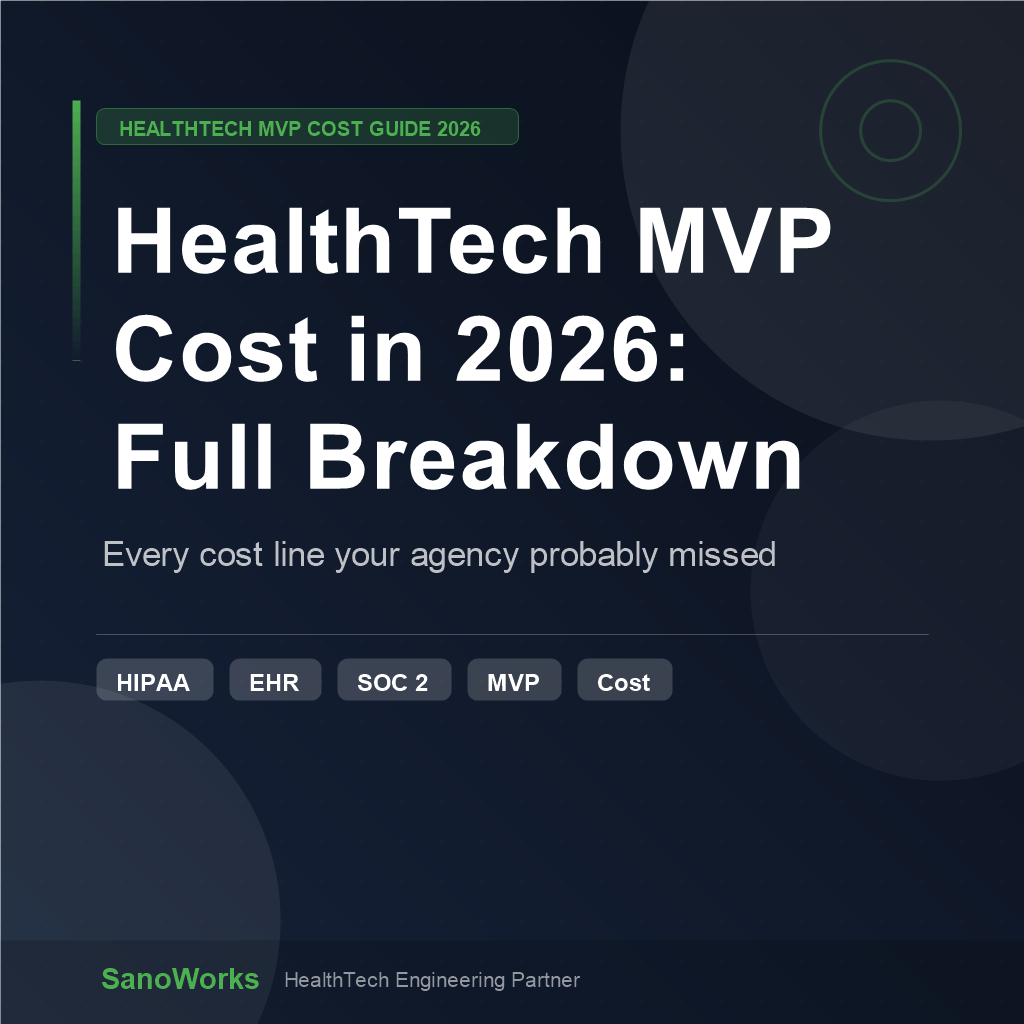 How Much it Cost to Build a HealthTech MVP in 2026 ( Full Breakdown)