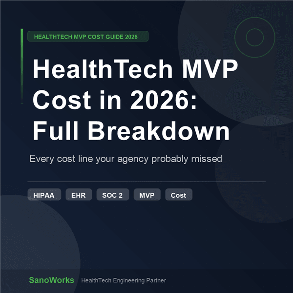 How Much it Cost to Build a HealthTech MVP in 2026 ( Full Breakdown)