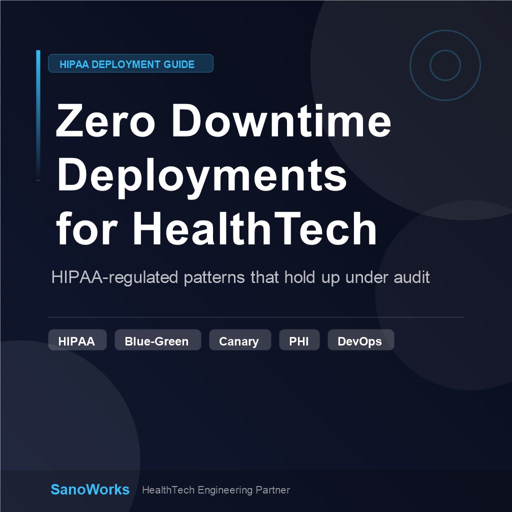 Designing for Zero-Downtime Deployments in HIPAA-Regulated HealthTech Environments