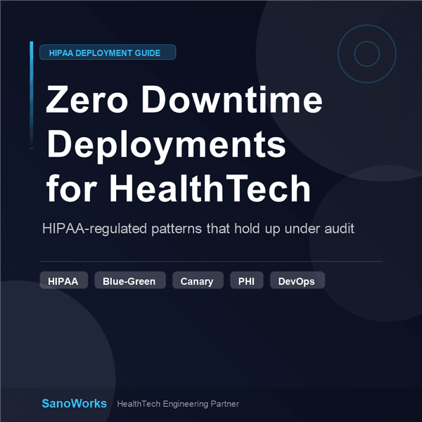 Designing for Zero-Downtime Deployments in HIPAA-Regulated HealthTech Environments