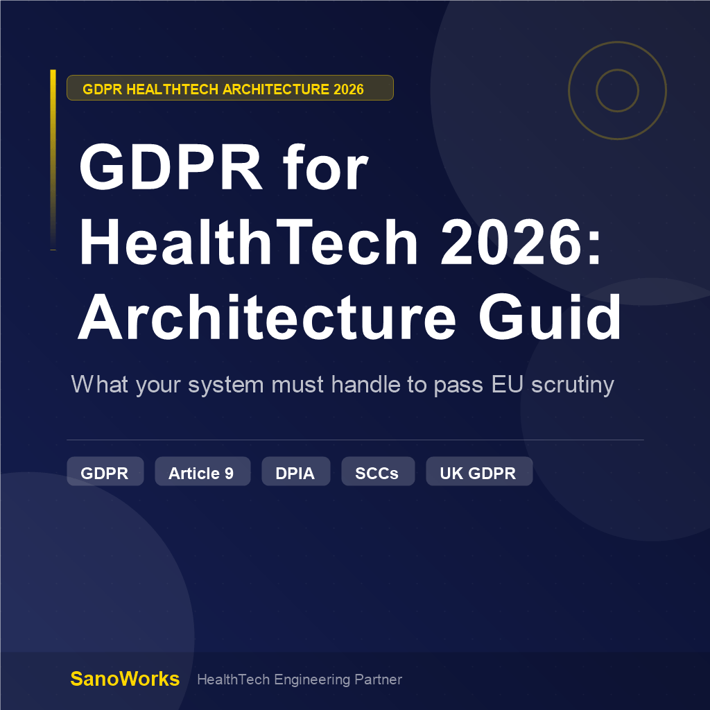 GDPR for HealthTech in 2026: What Your Architecture Must Handle