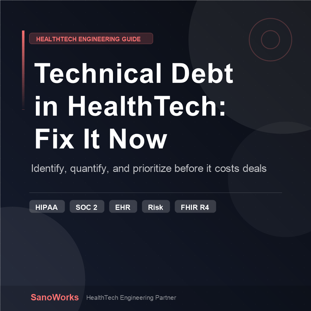 Technical Debt in HealthTech: How to Identify It, Quantify It, and Fix It