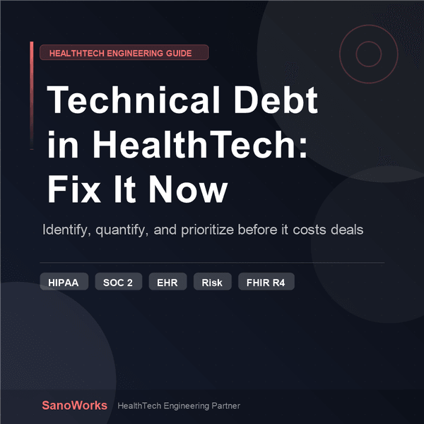 Technical Debt in HealthTech: How to Identify It, Quantify It, and Fix It