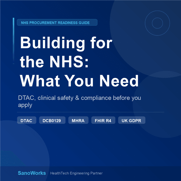 Building for the NHS: What HealthTech Startups Need Before They Apply
