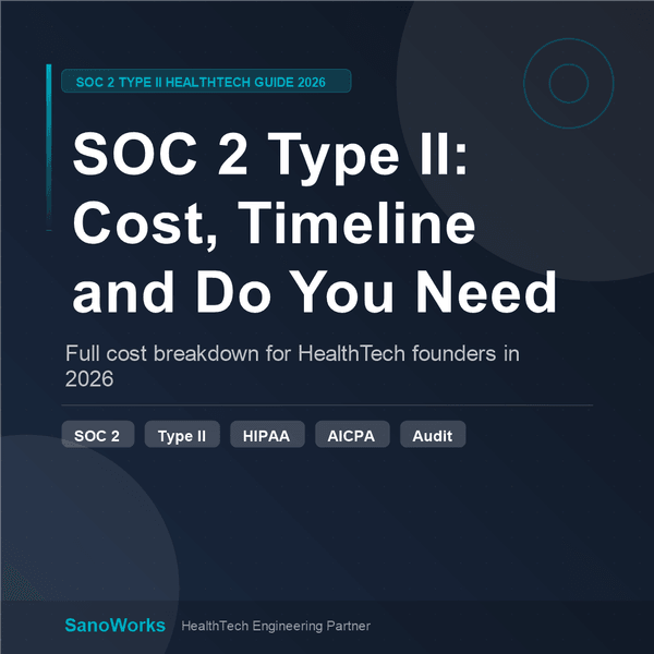 SOC 2 Type II for HealthTech: What It Is, What It Costs, and Whether You Actually Need It